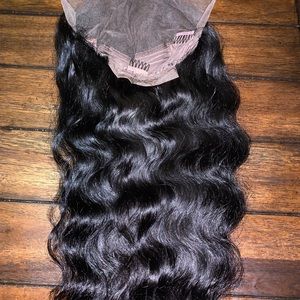 13x4 HDtransparent lace body wave human hair 16in